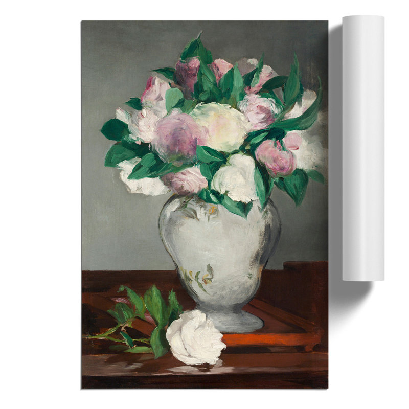 Peonies by Edouard Manet - Frameless Print, 59cm H x 42cm W x 0.1cm D