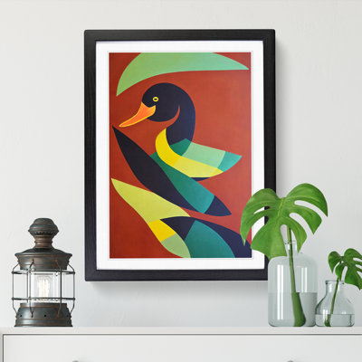 Duck African Art - Picture Frame Print