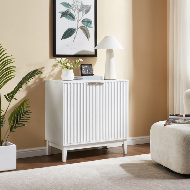 2 Door Storage Cabinet, White