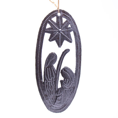 Figurine suspendue tambour 2 pièces