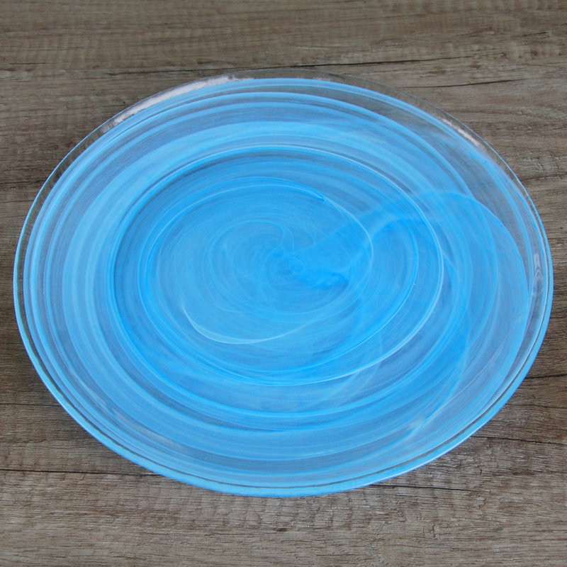 Nuage 11" Dinner Plate, Aqua
