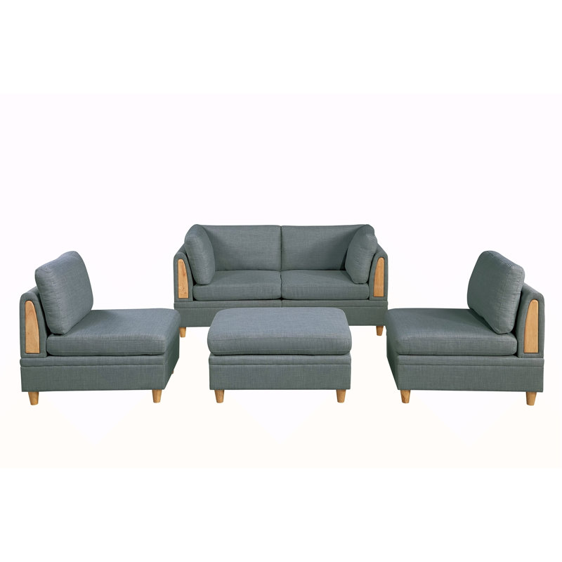 Ensemble Modula - 5 pièces en acier, Gris