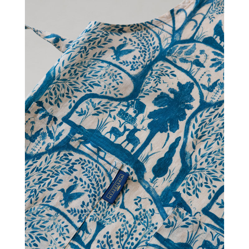 THE ENCHANTED WOODLAND DUSK BLUE APRON