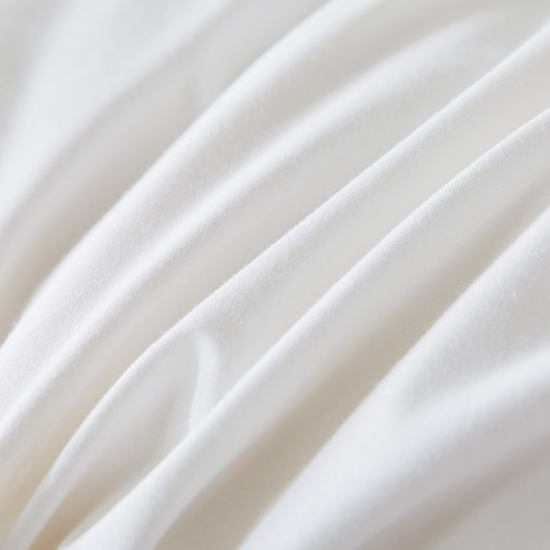 Standard Queen White Duck Down Pillow with 233 Thread Count Cotton