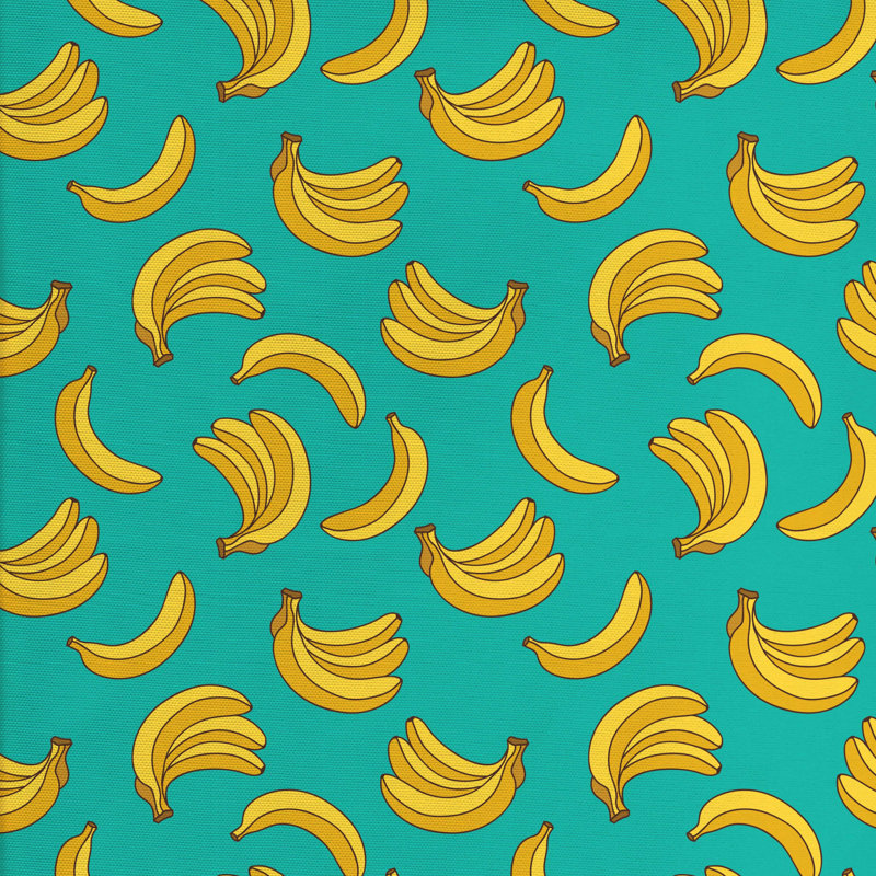 Tissu de bananes, H 36 po x l 58 po x P 1 po