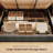 Minos 42â€ Upholstered Platform Bed with Headboard, Lift Storage, Hydraulic Design-2140785787-2082764073