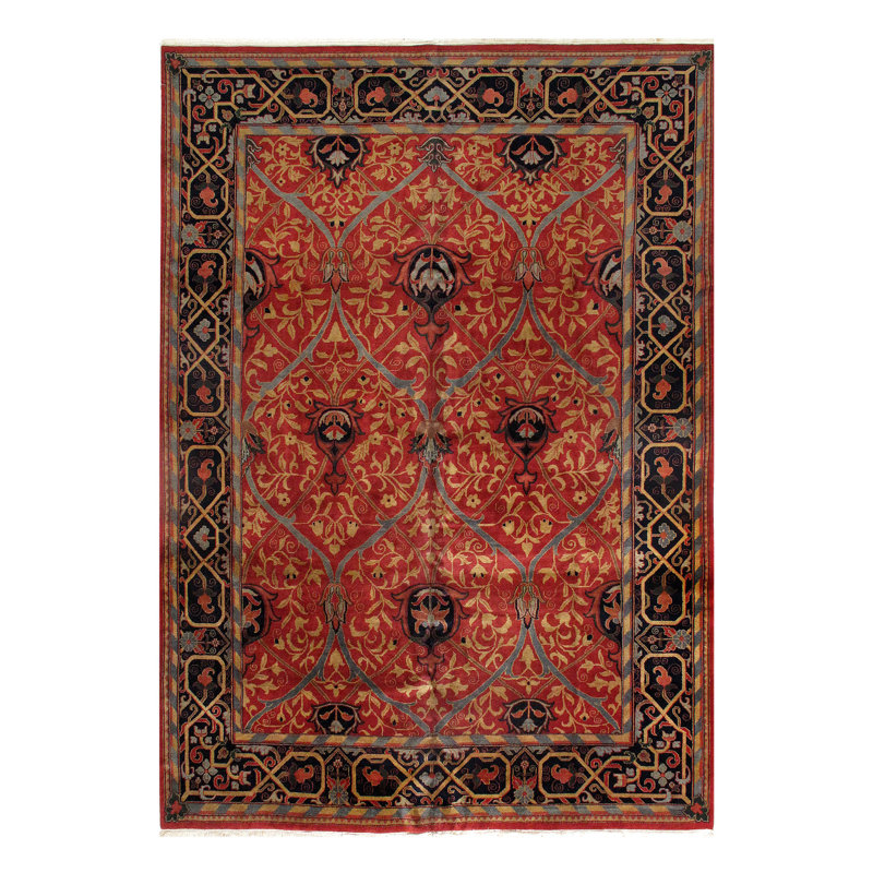 One-of-a-Kind Rectangle 9'9" X 13'9" Hand Knotted Area Rug
