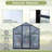 6' X 12' Greenhouse With Stable Construction For Plants In Garden, Backyard, Modern Plant Growth Enhancement Features Balcony-126814555