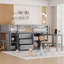 Twin Size Low Loft Bed With Pull-Out Desk, Drawers, Cabinet, And Shelves-1872713094
