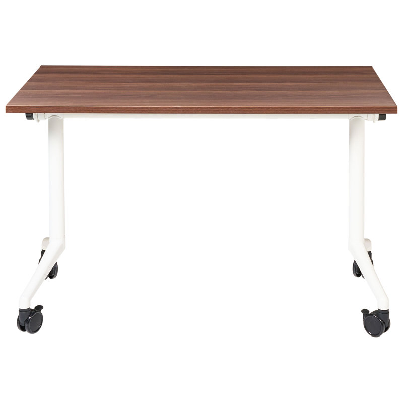 Abbondio Standing Desk, Dark Brown/White, 73cm H x 120cm W x 60cm D