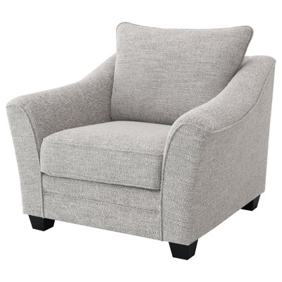 Doresha Boucle Upholstered Chair Light Grey