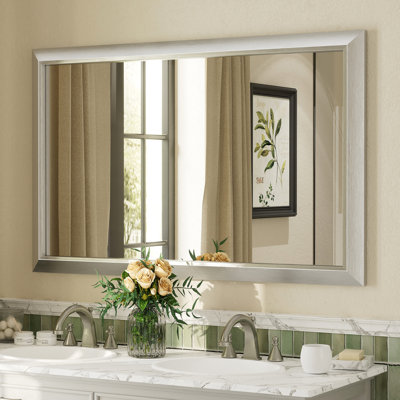 Amara Tempered Glass and Aluminum Alloy Framed Wall Mirror