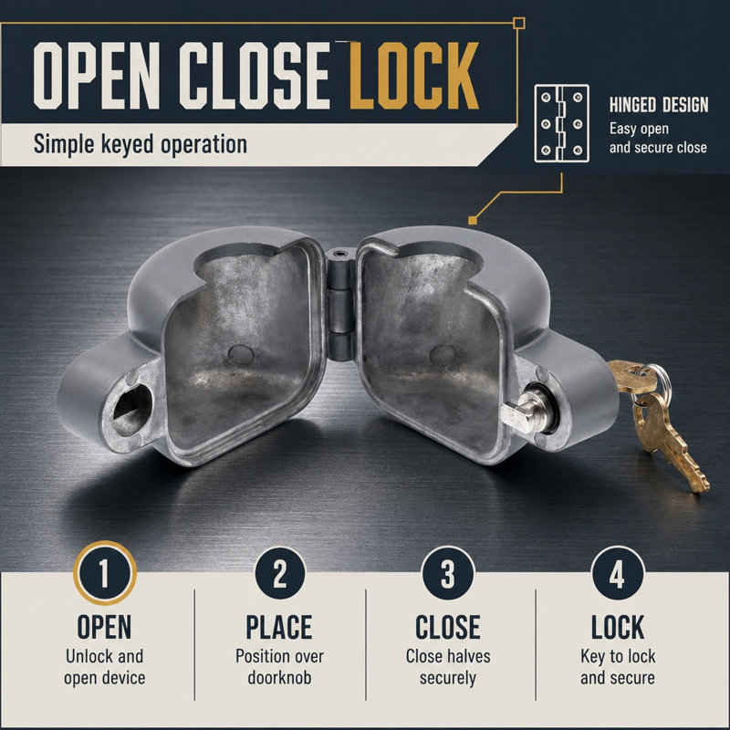 Quincaillerie de porte moulée sous pression