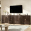 Buffet arqué 59 po à texture tridimensionnelle courbée (ensemble de 2)-130192450