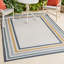 Tapis d'intérieur / extérieur crème / bleu marine Vandervliet-1353320979