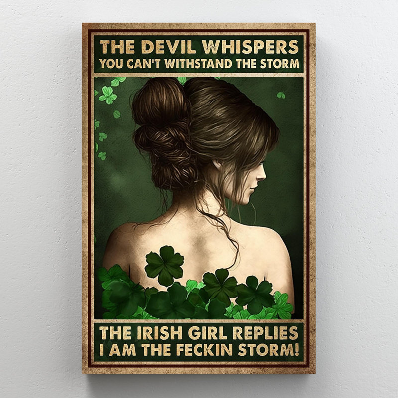 «Stangland The Irish Girl replies on Canvas», impression, H 36 po x l 24 po x P 1,25 po