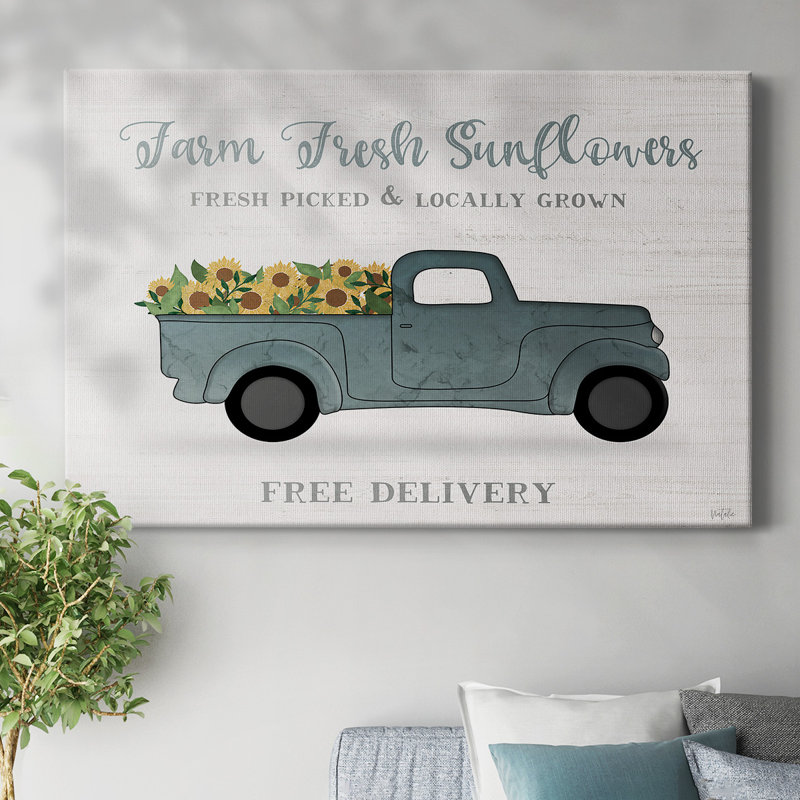 Farmers Market - Camion sur toile tendue, H 12 po x l 18 po
