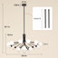 Lustre 35,5 "avec 18 lumières Spoutnik-577920819