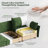 Merchelle Petal Sofa Reversible Modern Modular Sectional Sofa with Storage Ottoman – Premium Fabric-126427502-110904370