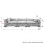 Canapé modulaire de coin modulaire 3 pièces 136 po Thomas-794631182
