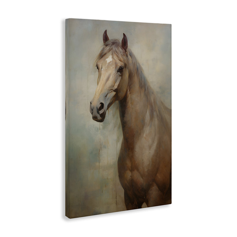 Art mural en toile brun clair par Petal Prints Design, H 24 po x l 16 po