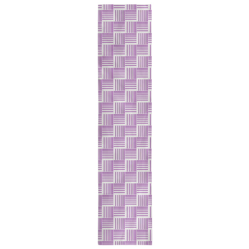 Fractured Stripes Table Runner, 16" x 72", Light Blue