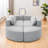 Boneless Modular Compression Sectional Sofa With Deep Seating And Curved Design-1450379190