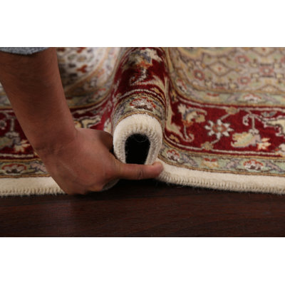Tapis Tabriz Mahi végétal noué à la main 4 x 6