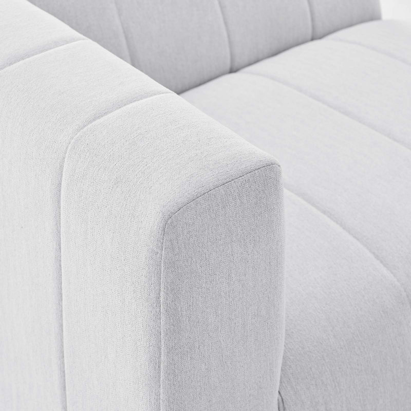 Bartlett Upholstered Fabric 8-Piece Sectional Sofa by Modway, Ivory Polyester