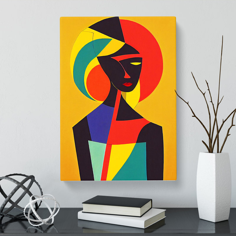 African Woman In Abstract - Wrapped Canvas, 76cm H x 50cm W x 3cm D