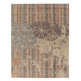 Distressed Modern Rug In Greige, Multicolor Patterns By Rug & Kilim