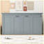 Twin Size Grey Murphy Bed, Foldable into Cabinet for Space Saving