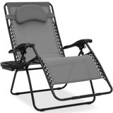 Oversized Zero Gravity Chair, Folding Outdoor Patio Recliner W/ Cup Holder