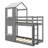 Monhollan Kids Twin Over Twin Bunk Bed-1861863048