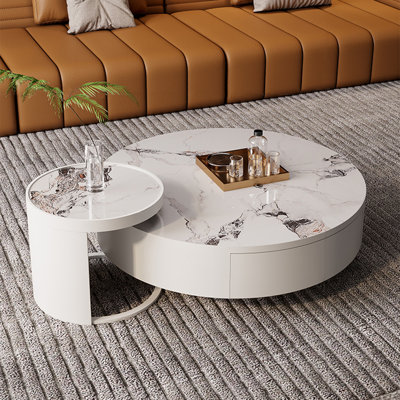 Light luxury round rock table