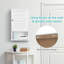 Armoire de rangement murale à une porte avec tablette réglable en hauteur, blanc