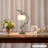 20" Ceramic Rose Table Lamp With Switch