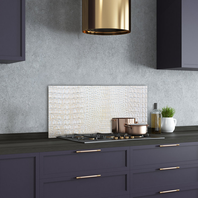 Aliha 50cm W x 100cm L Glass Peel and Stick Panel
