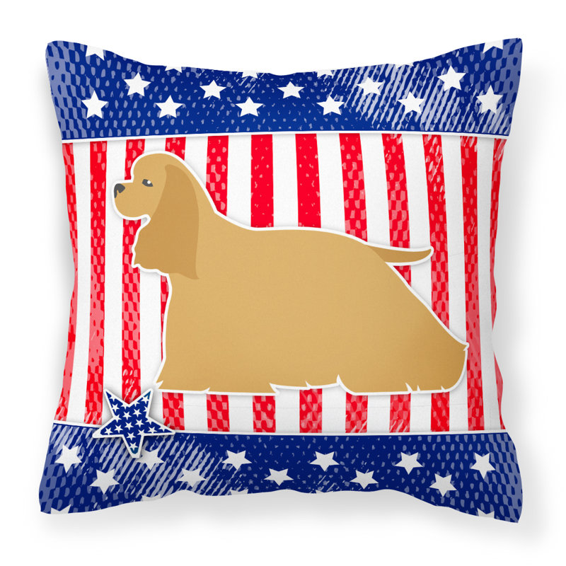 Coussin intérieur/extérieur Patriotic, H 18 po x l 18 po x P 3 po