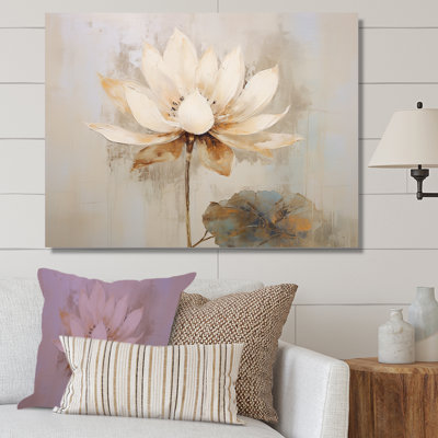 Antique Lotus Connection II sur impression sur toile