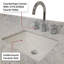 Design moderne 60 po X P 22 po Ensemble de meuble-lavabo double D avec comptoir en marbre de Carrare et robinet-2140392897