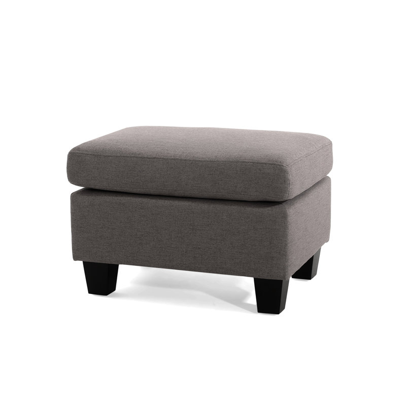 Upholstered Ottoman, Grey