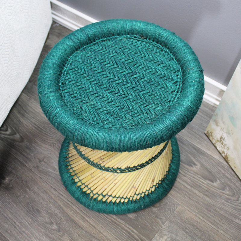 Tabouret d'appoint Barkhamsted Reed, Bleu sarcelle