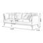 Causeuse coussin orange en cuir véritable-435078492