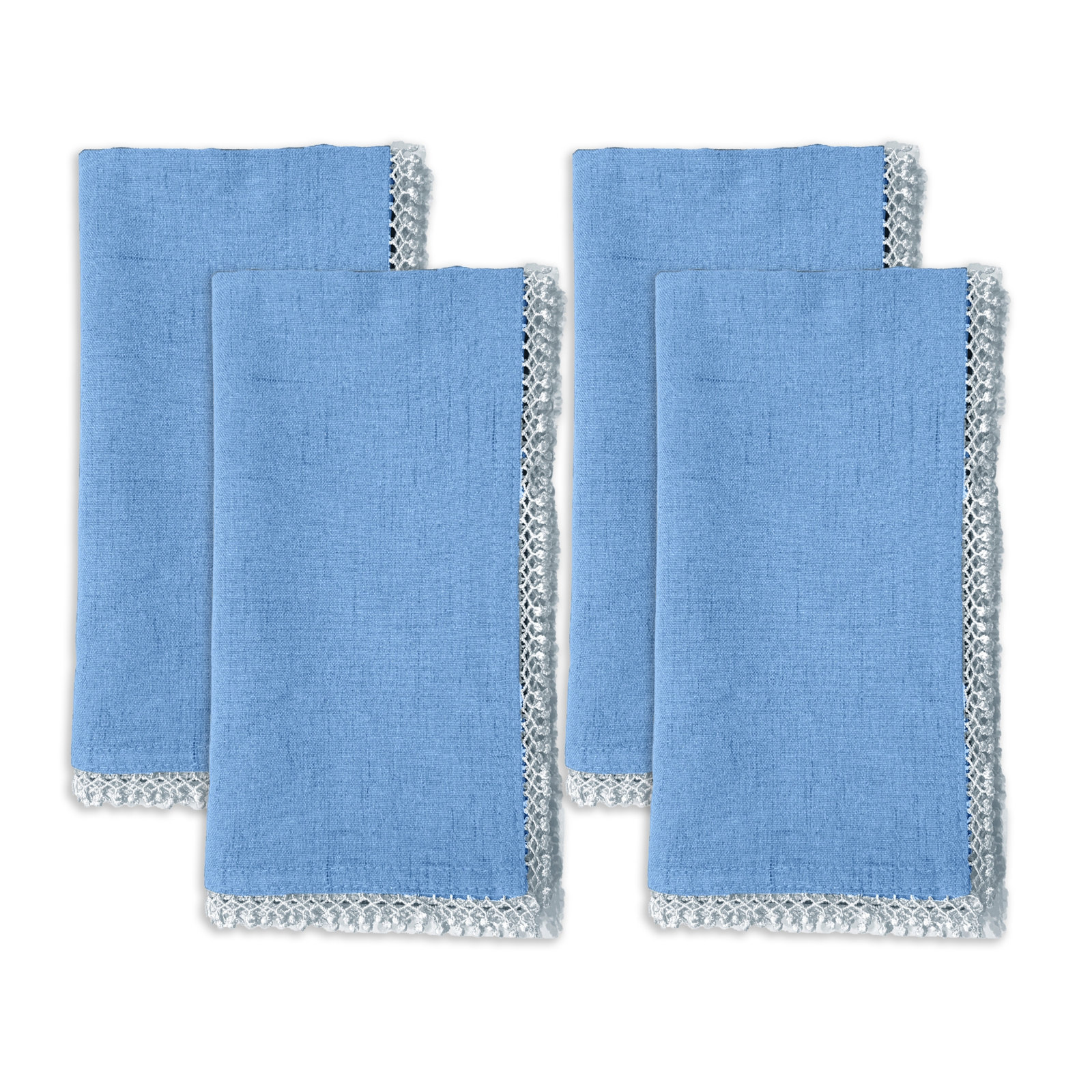 French Perle Collection French Perle Napkin, Periwinkle