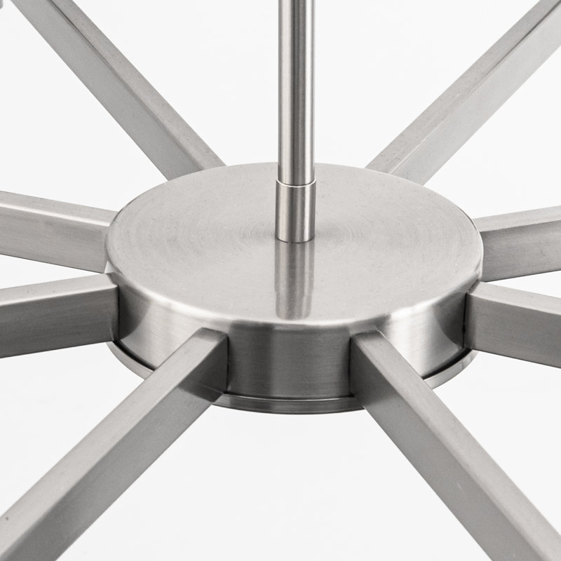 Luminaires modernes lustres 8 lumières Empire, Nickel