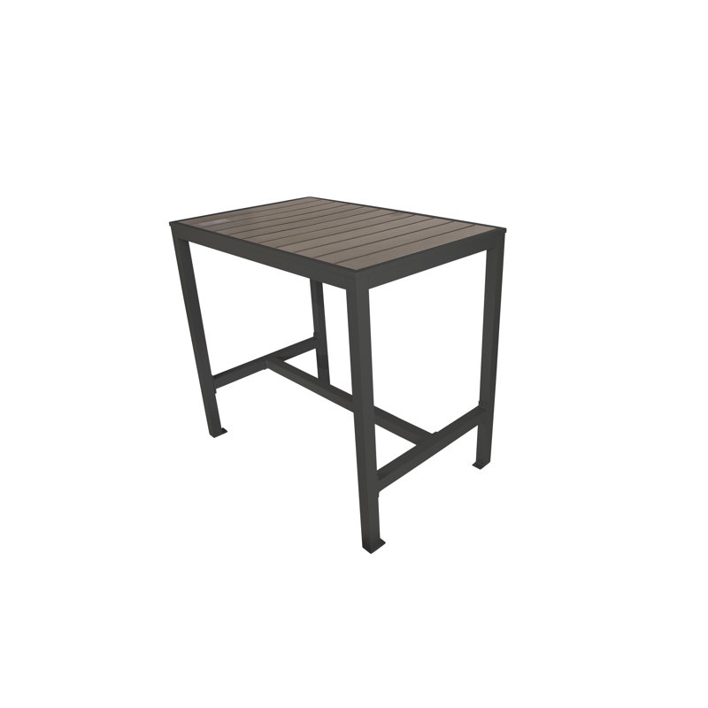 Table de bar 4 pieds Seaside Seaside, Brown/Grey