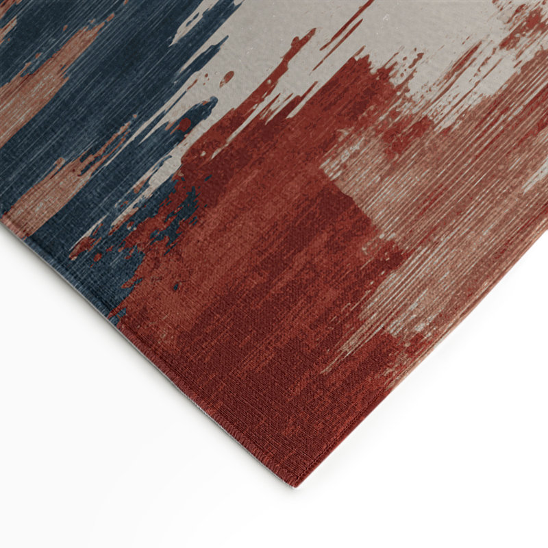 Tapis intérieur et extérieur beige Watercolor, Rectangulaire 3 pi x 5 pi