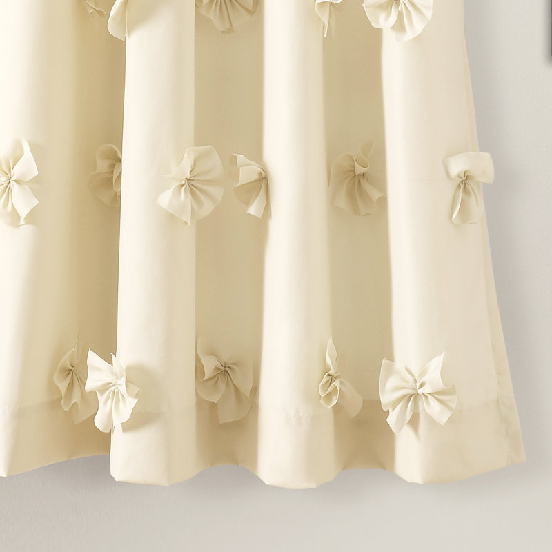 Navy Sheer Polyester Rod Pocket Window Curtain Panel 54"W x 63"L