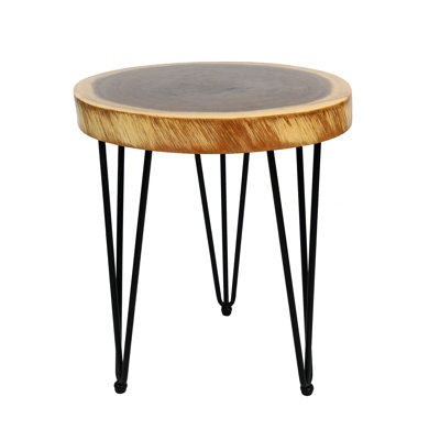 Battiste Solid Wood Top End Table